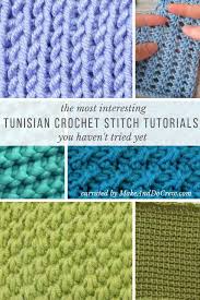 20 Unique Tunisian Crochet Stitches With Step By Step