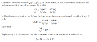 Games will get interminable when players are stuck and. Solved Dt Consider A Classical Variable Qo T P T Chegg Com