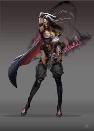 Artstation Monhism Female Assassin Changming Xu Female Assassin Female Character Design Fantasy Female Warrior
