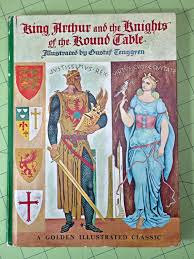 Excited To Share This Item From My Etsy Shop King Arthur And The Knights Of The Round Table 1966 A Golden Illustrated King Arthur Knight King Arthur Legend