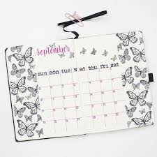 Calendar Bullet Journal September Bullet Journal Layout Bullet Journal
