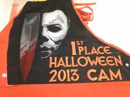 Michael Myers Halloween Home Depot Apron For First Place Cashier Olympics Homedepotapron Homedepotapron Home Depot Apron Halloween House Home Depot Projects