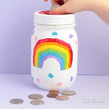 Check spelling or type a new query. Diy Rainbow Mason Jar Piggy Bank