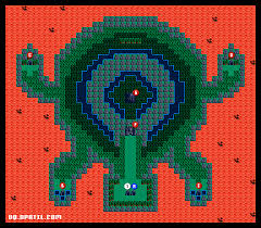 Dq4 闇の世界のワールドマップ 世界地図 Fc版ドラゴンクエスト4 完全攻略 Dragon Quest4 ゲーム攻略メモ