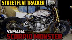 Mengapa memutuskan untuk melakukan custom pada motor? Yamaha Scorpio 225 Street Flat Tracker Custom Part2 Youtube