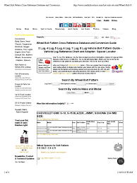 bolt pattern wheel online charts collection