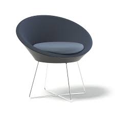 Made in the usa, this chair measures 32 h x 30.5 w x 27.5 d overall, has a 17 seat height, and a 350 lbs. Round Armchair 3d Model