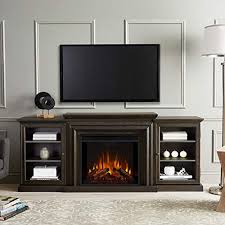 The entertainment center can support tvs that weigh up to 85 pounds or measures up to 50 inches wide. Real Flame 7740e Bw 7740e Frederick Entertainment Center With Electric Fireplace Large Blackwash Buy Online In Andorra At Andorra Desertcart Com Productid 20702089