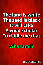 What Is Black And White And Red All Over Answers White Land Riddle Riddle Me This Riddlester In 2020 Riddles Tricky Riddles Easy Riddles With Answers