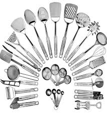 From stainless steel kitchen utensils to stainless steel utensil sets, we have the perfect stainless steel cooking tools for your kitchen. Stainless Steel Kitchen Utensil Set 29 Cooking Utensils Nonstick Kitchen Stainless Steel Kitchen Utensils Stainless Steel Utensils Cooking Utensils Set