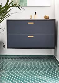 Most Current Screen Bad Ikea Hack With Fronts And Table Top From The Shufl Linoleum Collection Wi House And Home Magazine Bathroom Interior Bathrooms Remodel