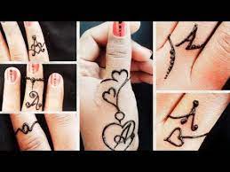 40 ethereal and majestic mughal mehendi designs that every bride can. 6 Beautiful A Letter Rings Design With Mehndi Stylish Elegant Finger Ring Jewellery Mehn Latest Mehndi Designs Ring Mehndi Design Mehndi Designs For Fingers
