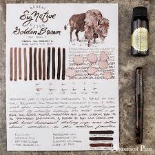 Thinkthursday Robert Oster Golden Brown Fountain Pen Ink Roam The Golden Plains With Robert Oster Golden Brown Anderson Pens Pen And Paper Fountain Pen Ink