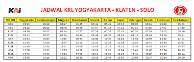 Kereta ini dijadwalkan untuk berangkat dari stasiun solo balapan pada pukul 06.15 wib dan tiba di purwokerto pada pukul 10.01 wib. Jadwal Krl Jogja Klaten Solo Pp Terbaru 2021