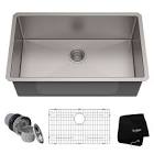 30-inch Single Bowl Undermount Kitchen Sink in 16 Gauge Stainless Steel Kraus