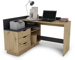 Schreibtisch bugi eckschreibtisch computertisch tisch weiß sonoma wenge groß 16. Homexperts Eckschreibtisch Baltasar Masse B T H 129 105 84 Cm Online Kaufen Otto