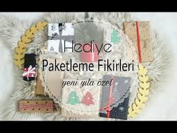 Hediye Paketi Yapimi 2019 Yilbasina Ozel Diy Kendin Yap Youtube Hediyeler Hediye Paketleri Hediye Paketleme