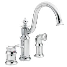 Moen align pulldown kitchen faucet: Moen S711 Chrome Waterhill High Arc Kitchen Faucet With Side Spray Faucetdirect Com