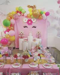 Maddie S Unicorn 6th Birthday Party Catchmyparty Com Unicorn Themed Birthday Party Spa Birthday Parties Unicorn Themed Birthday