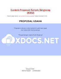 Maybe you would like to learn more about one of these? Https Xdocs Net Preview Contoh Proposal Keripik Singkongdocx 5c0c22c476f40