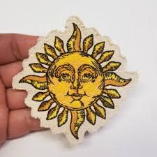 Buy Steampunk Celestial Heavens Clockwork Sun and Moon Embroidered Patch  Online in India