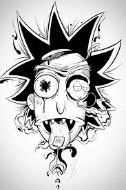 Pin By Camden Clark On Rick And Morty Drawing Graffiti Drawing Rick And Morty Drawing Trippy Drawings