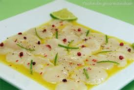 Carpaccio De Saint Jacques Aux Fruits De La Passion Peche De Gourmandise Recettes De Cuisine Carpaccio Saint Jacques Recette Carpaccio