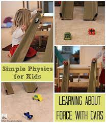 Preschool Science Learning About Force With Cars Ramps Science Activities For Kids Preschool Science Science Activities