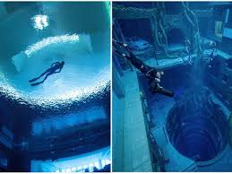 Now then how big is an olympic pool? Look Dubai Launches The World S Deepest Pool And Sheikh Hamdan Shares A Sneak Peek Video Going Out Gulf News