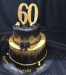 50 60th birthday cakes ranked in order of popularity and relevancy. Online Black Gold Theme Birthday Cake Customised Cakes Delivered In Bangalore