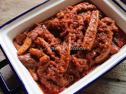 Lauk ayam dan sayur bendi. Sambal Sotong Kembang Azie Kitchen