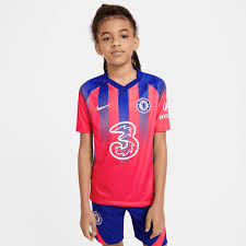 The latest premier league and champions league shirts as worn by the team and fan base at stamford bridge in west london. Chelsea F C 2020 21 Stadium Third Older Kids Football Shirt Nike Ae