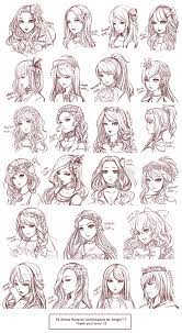 Female Hairstyle Reference Girl Hair Drawing Drawings How To Draw Hair