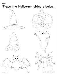 Printable Halloween Tracing Worksheet Halloween Worksheets Preschool Halloween Preschool Halloween Worksheets Free