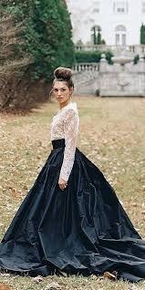 24 Amazing Colourful Wedding Dresses For Non Traditional Bride Colored Wedding Dresses Pretty Quinceanera Dresses Black Bridal Dresses