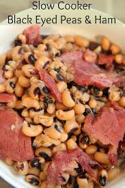 2 Step Black Eyed Peas And Ham Slow Cooker Dinner Slow Cooker Ham Blackeyed Pea Recipes Black Eyed Peas Recipe Crock Pot