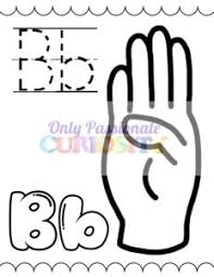 The printable baby sign language chart helps you learn the basic signs so that you can in turn. American Sign Language Alphabet Coloring Book Only Passionate Curiosity