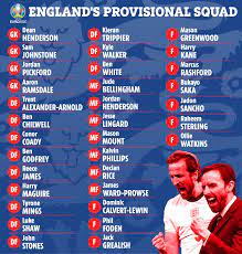 England Euro 2020 Squad Announcement Live Watch Stream Free Tv Channel Eric Dier Dropped Trent In