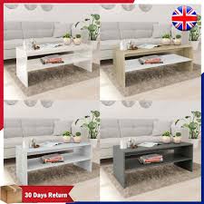 Quiero comprar barato más información. Vidaxl Coffee Table With A Shelf Chipboard Elegant Accent Table Telephone Table Sofa Side Table Living Room Bedroom Furniture High Gloss White Animatolka Pl
