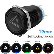 Unscrew these two and replace it with the jdm hazard button. 2pcs 19mm Car Led Push Button Switch 12v Waterproof Hazard Warning Light Switch Ebay