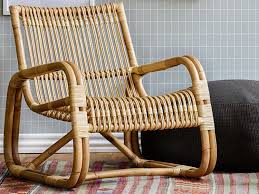 Cane Line Indoor Curve Natural Accent Chair Bamboo Chair Living Room Bamboo Chair Rattan Chair Living Room