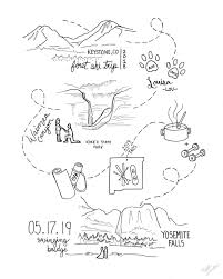 Custom Year In Review Illustration Custom Infographic Etsy Memory Illustration Infographic Illustration Timeline Design