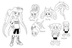 Go from kid to squid and battle with ink, or in this case, crayons. Splatoon Coloring Pages Best Coloring Pages For Kids