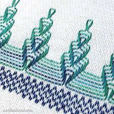 Download the free pdf pattern for detailed instructions and watch our tutorial video for a closer look at how the scalloped hand towel comes together. Huck Or Swedish Weaving A Towel From Julie Needlenthread Com