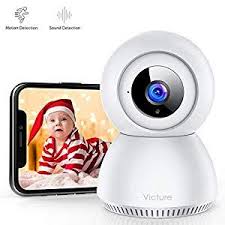 Victure 1080p Fhd Baby Monitor With 2 4g Wifi Wireless Ip Home Security Camera Indoor Surveillance Camera With Smart Sound Detection Motion Tracking Night Visio In 2020 Security Cameras For Home Wifi