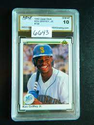 Check spelling or type a new query. 1990 Upper Deck 156 Ken Griffey Jr Rookie Card Mgs Graded Gem Mint 10