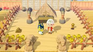 I Was Working On An Egyptian Area When Ankha Walked In I Don T Think She Was Very Impressed Animalcrossi Egypt Animals Animal Crossing Game Animal Crossing