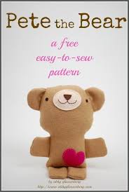 Pete The Bear By Abby Glassenberg Sewing Pattern Teddy Bear Sewing Pattern Teddy Bear Pattern Memory Bears Pattern