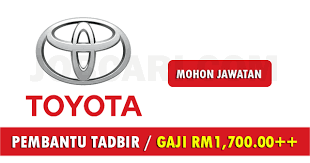 Jawatankosong terkini lembaga pelabuhan kuantan sesi 2020. Jawatan Kosong Di Toyota Service Centre Pembantu Tadbir Gaji Rm1 300 00 Rm1 700 00 Jobcari Com Jawatan Kosong Terkini
