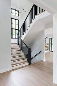 Adding Black Accents To A Home Happy Haute Home House Staircase Modern Staircase House Stairs